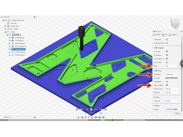 Click on your setup and then click on Simulate in the top window.