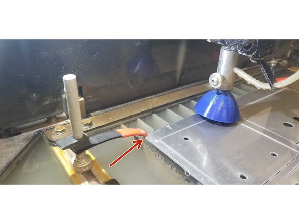 As you can see the clamps are out of the cutting path