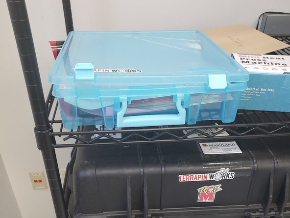 Take off the material that was cut and reapply the plastic covering once the mat cover is cleared