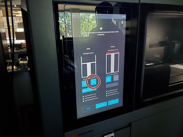 Select Maintenance &gt; System &gt; Move Pistons