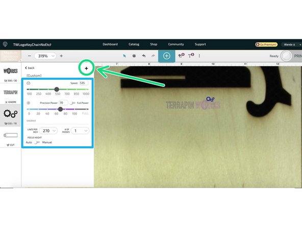 Engraving carves into the surface of the stock. This is useful for shapes or text. This is by far the slowest feature.
