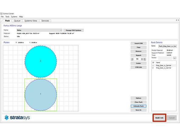 After adding multiple parts, the original estimate is usually not completely accurate until you do this. Notice that the numbers change slightly in this example
