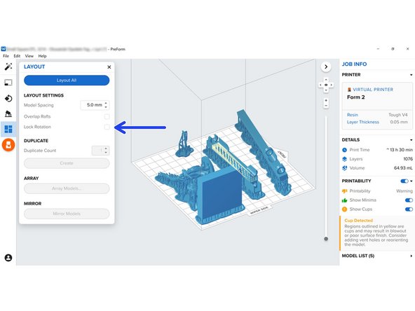 If &quot;Overlap Rafts&quot; is selected the program will allow rafts to overlap with one another