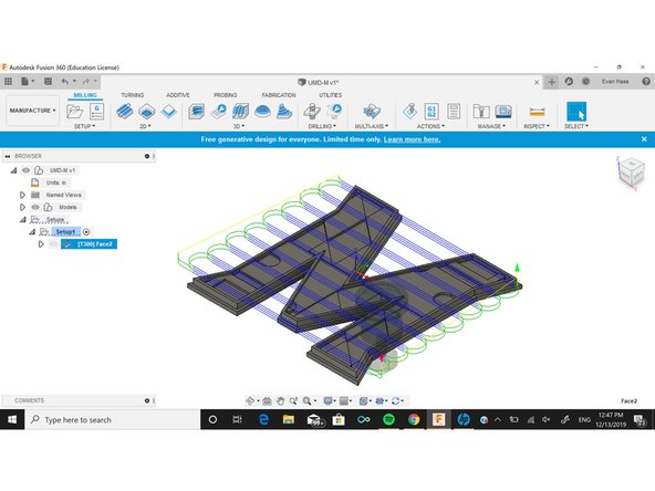 In the tool tab click select tool to open the EZRouter tool library. Inside the tool library select the face mill. When tools are imported, they will change the feeds and speeds in the tool tab depending on what tool it is. Each router tool is already set to cut MDF so the feeds and speeds do not need to be changed.