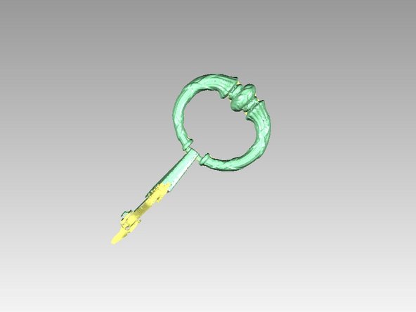 Any parts you missed in the captured point cloud data will need to be scanned again in a subsequent pass