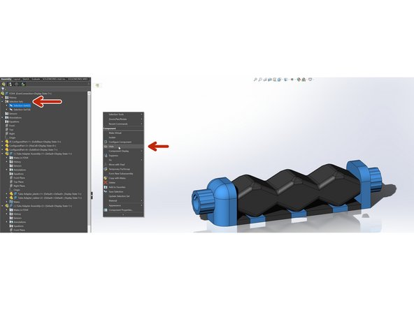 Open up selection sets and then select and hide all of them except for one.