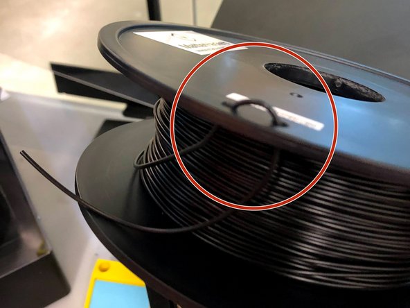 Wind the filament back onto the spool