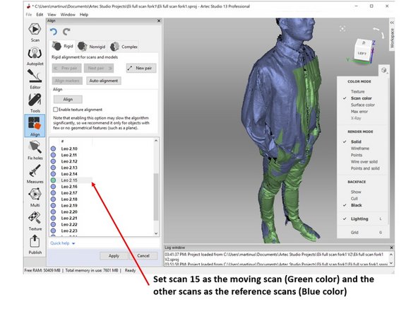 If yes, run the alignment toolbox as shown in the second figure 