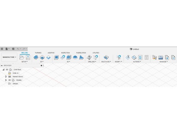 Using this tab, we can easily switch back and forth from CAD to CAM in the same part.
