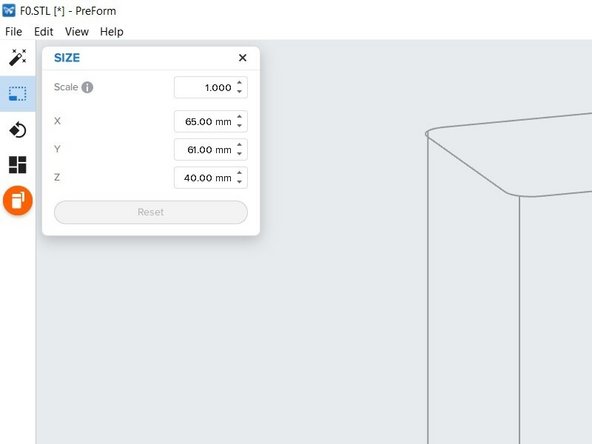 Can be used to scale a part absolutely or relative to X, Y, or Z direction
