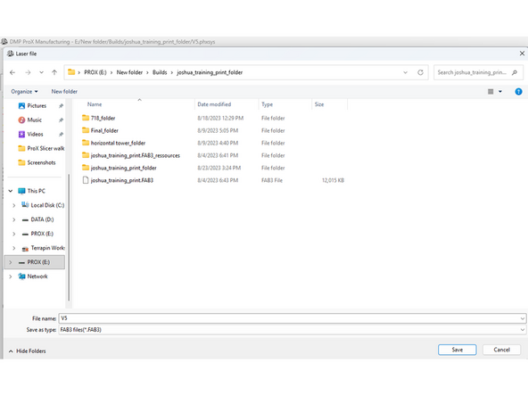 In the top left corner of the screen you can press the slicing button to begin the slicing process.