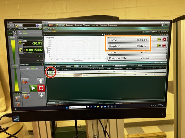 Once you are ready, click the green play button to run the test. It may take a few minutes.