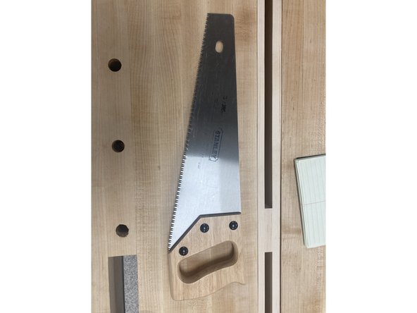 The Crosscut saw is designed for making quick, rough cuts against the grain. In most applications, the chop saw will do the same thing much faster, but in certain applications the Crosscut is the best option.
