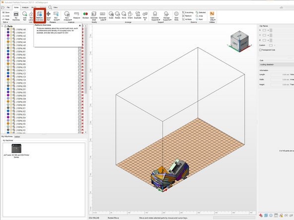 Click Platform Overview on the top ribbon