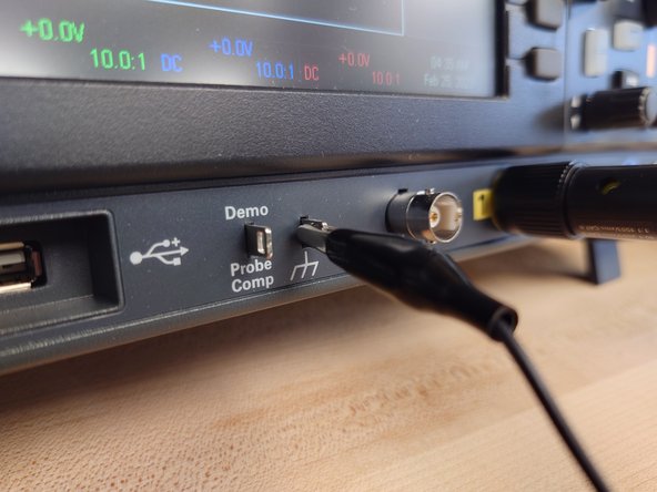 Each probe's ground is connected together, so be careful not to create a short circuit when probing multiples parts of the circuit.
