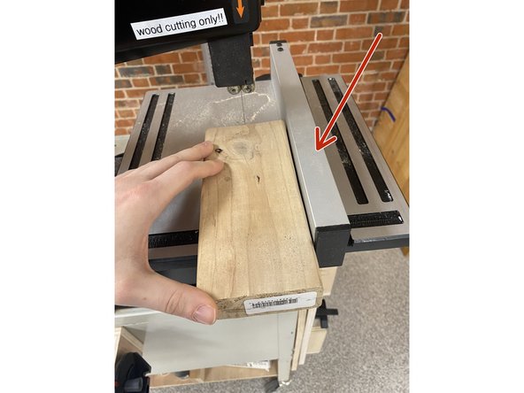 Make sure the workpiece is pushed against the base of the worktable and either a sled or fence.