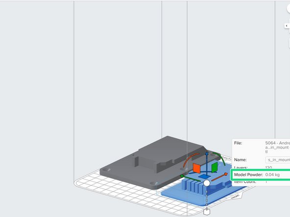 The Bounding Box Volume is calculated using the values displayed in the Size menu for x, y, and z