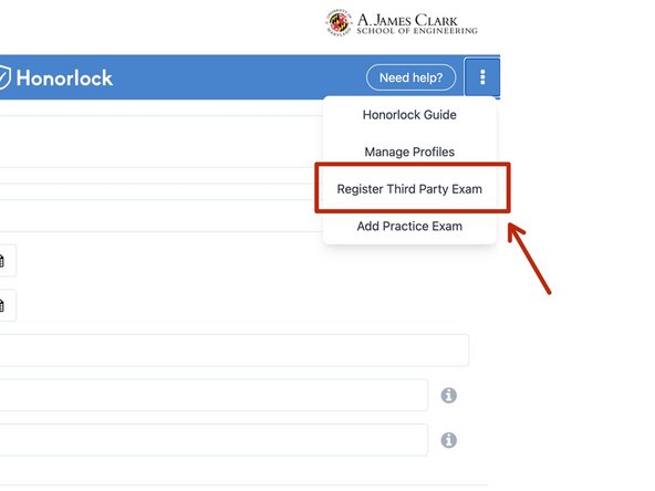 You may need to add Honorlock to your class if you have not used it previously. To do this, simply go to your course settings, choose the navigation tab, scroll down to Honorlock, click the three dots next to it &amp; click Enable, then save your class.