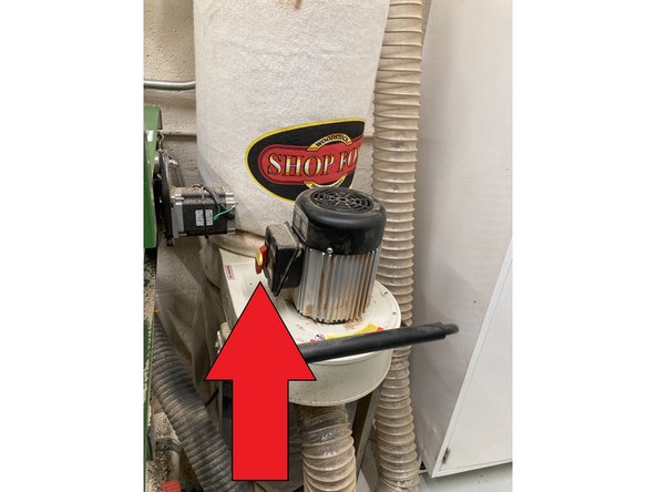 Turn on the dust collector and &quot;Cycle Start&quot;