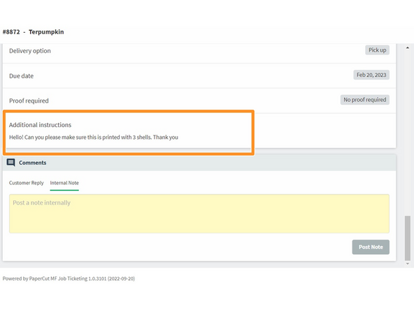 Unlike resolution, there is no specified area in Papercut where the customer can select perimeters or infill settings.