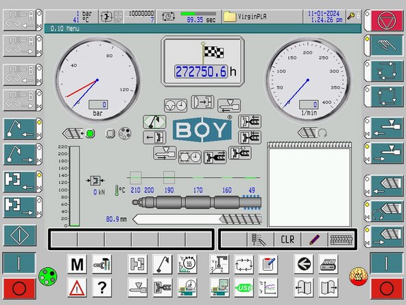 In the footer, up to eleven keys are shown. Depending on the screen you are on, there are screen-related functions that appear. This will be discussed further along in the guide.