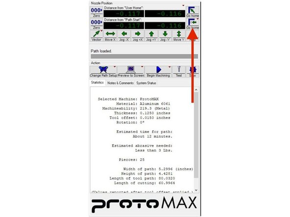 Click the &quot;Zero&quot; button on the lower row of coordinates, as shown in the second picture