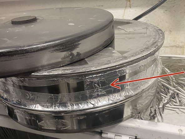 The sieve should be set up already but if it is not the sieving unit is best thought of as a sandwich.