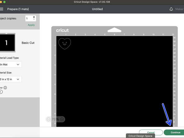 Select 12 in x 12 in