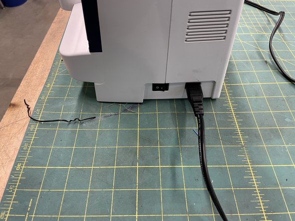 Plug the machine in and flick the switch