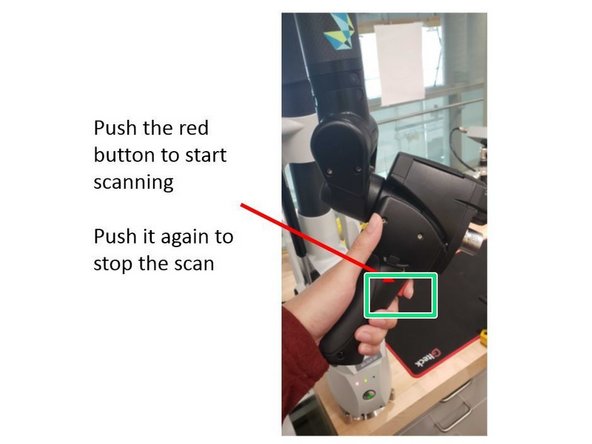 The red dot and line need to align during the scan