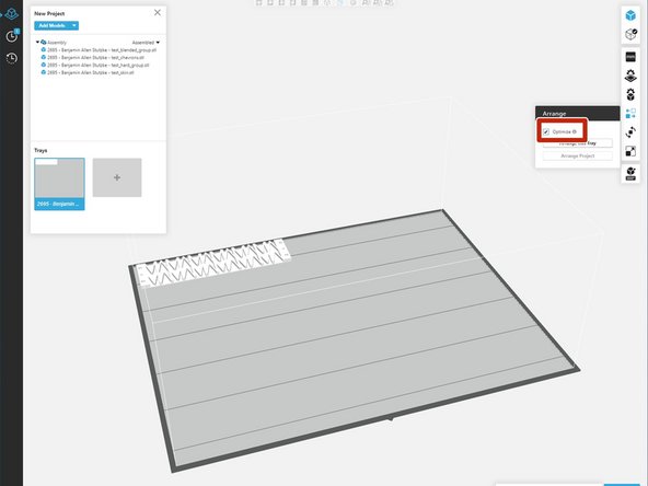 &quot;Arrange this Tray&quot; will not change any orientations but will change location