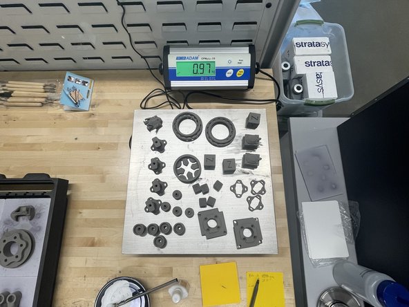Tare the scale and ensure it is displaying in kg or grams