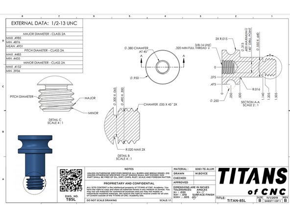Head over to https://academy.titansofcnc.com/series/t... and click on either Fusion 360 Tutorial: Design the Titan-85L or Solidworks Tutorial: Design the Titan-85L