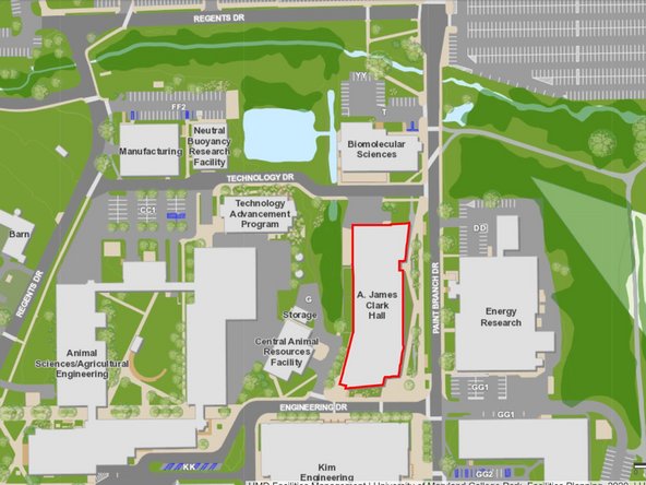 Call  (301) 405-0519  to let the staff know you have arrived and let you in if you are unable to get into Clark Hall