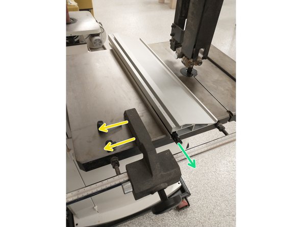 The fence can be flipped up to give more surface area.