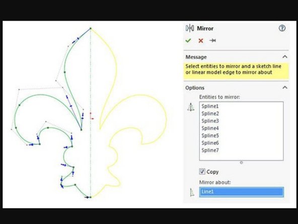 You can select an edge of a 3D model to make a fillet (a rounded edge), or a chamfer (a slanted edge).