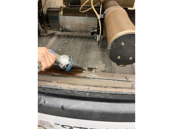 Set the hose setting to the skinny nozzle to really get the garnet out of the crevices