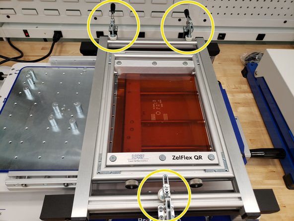 Due to the alignment of the holes, there is only one way the stencil can be placed into the frame.
