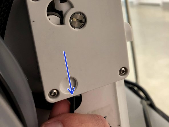 Push the filament into the back drive assembly