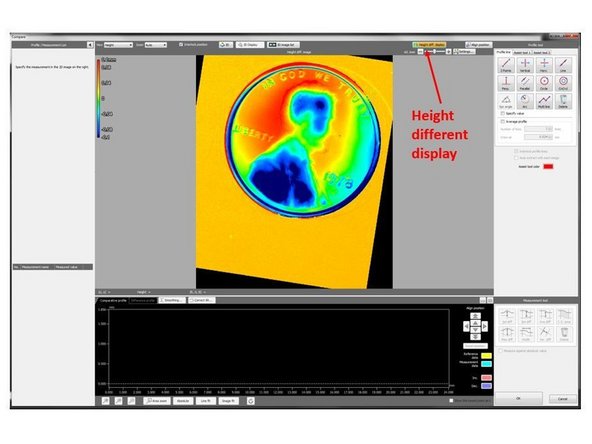 A new window where you can analyze the comparison result will be displayed