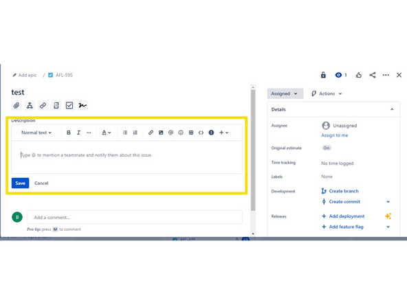 Following a similar process to procurement and consumables, you can add new issues to the lab board by clicking the create button.
