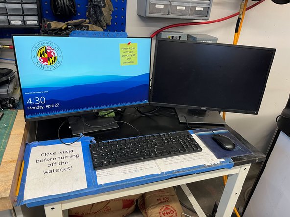 The waterjet and the station should be clean now!