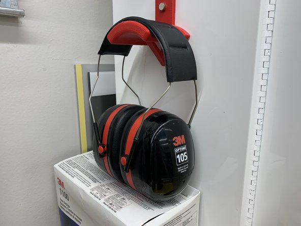 The granulator is LOUD, so make sure to wear hearing protection when the machine is running.