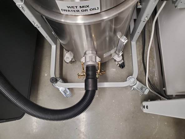 Pull the bar down to bring the bottom into place