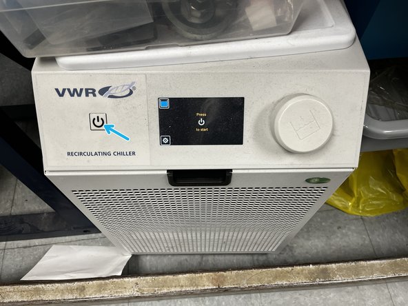 Turn off the screw heater and hydraulic oil system