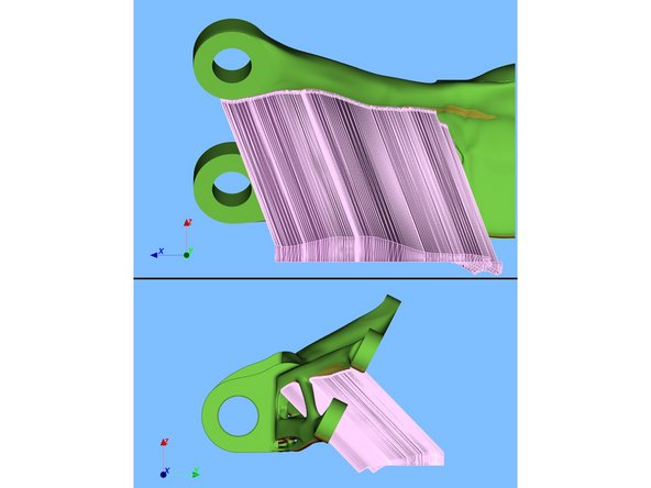 To guess what will happen when you validate the deformation, imagine it as if every vertical support line will follow the same trajectory as the column shows.