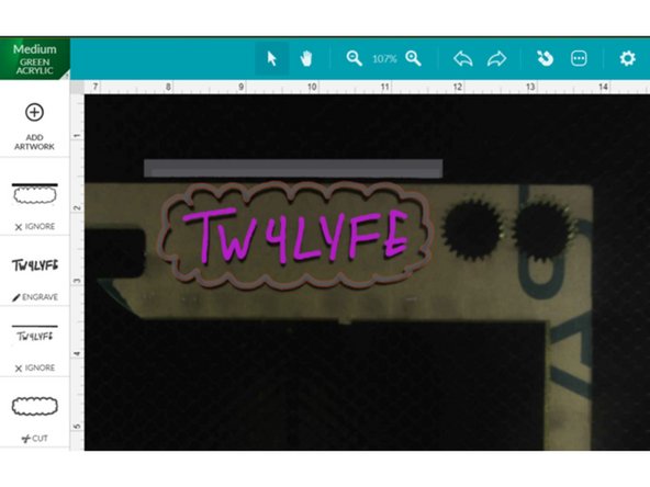 The Glowforge also has the capability to trace bed images