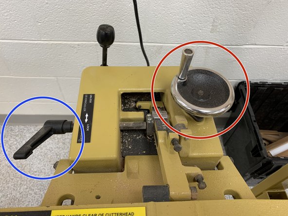 Unlock adjustment lever.