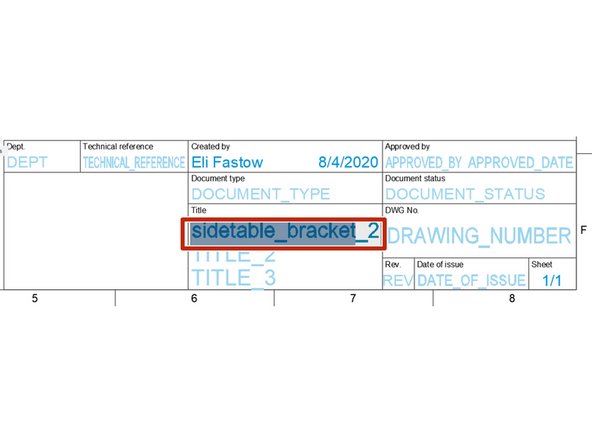Double click on any of the text in the properties table at the bottom right corner of the sheet to edit.