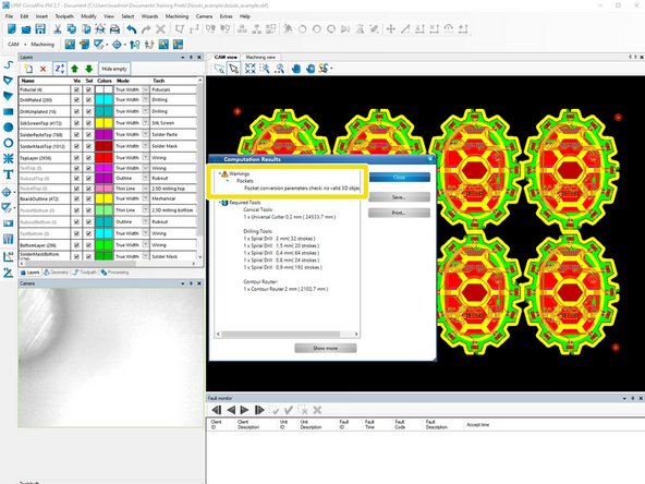 Click Start to begin generating the toolpath